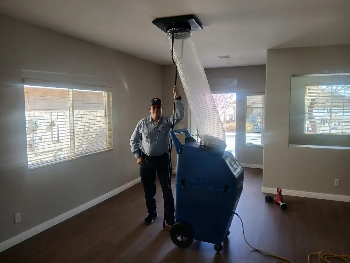 Professional Dryer Vent Cleaning work inside a Belton home